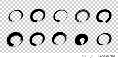 A set of dynamic brush strokes A set of dynamic brush strokes 132830768