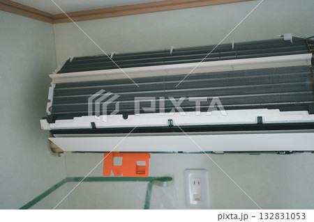 installation of an air conditioner installation of an air conditioner 132831053