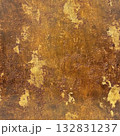 Photo of a seamless rusted brass texture, weathered look, deep rust patches 132831237