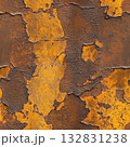 Photo of a seamless rusted brass texture, weathered look, deep rust patches 132831238
