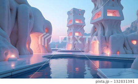 Constructing the Future with Floating Cubic Light 132831391