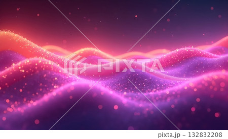 Neon Streams Flowing Through the Horizon of Futuristic Light Neon Streams Flowing Through the Horizon of Futuristic Light 132832208