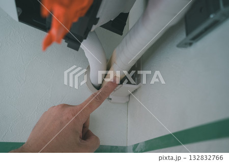 installation of an air conditioner 132832766