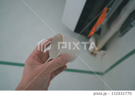 installation of an air conditioner 132832770