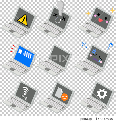 ノートPCの状態セット ノートPCの状態セット 132832930
