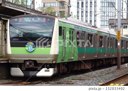 ［JA］埼京線E233系電車（開業40周年記念ラッピング編成） 132833492