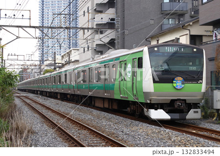 ［JA］埼京線E233系電車（開業40周年記念ラッピング編成） 132833494