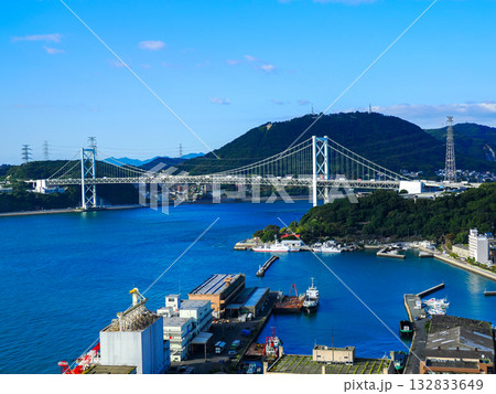門司港レトロ展望台の風景 門司港レトロ展望台の風景 132833649
