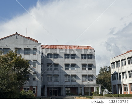 青空に映える大学キャンパス 132833725