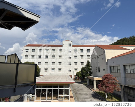 青空に映える大学キャンパス 132833729