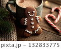 クリスマスのクッキーとホットドリンク 132833775