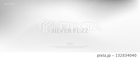 Silver mirror gradient wallpaper background. Abstract metal texture. Shiny foil and chrome for modern screens. Vector illustration 132834040