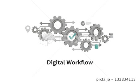 デジタルワークフローで業務をスムーズに 132834115