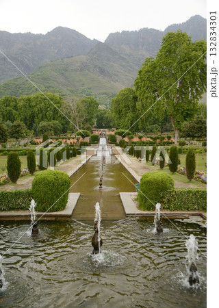 Nishat garden Bagh is a popular tourist attraction, Nishat Bagh is a 12-tiered terraced garden located near the famous Dal Lake in Srinagar. It is the second largest Mughal garden in Kashmir. Nishat garden Bagh is a popular tourist attraction, Nishat Bagh is a 12-tiered terraced garden located near the famous Dal Lake in Srinagar. It is the second largest Mughal garden in Kashmir. 132834301