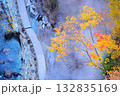 秋の小安峡大噴湯の遊歩道 132835169