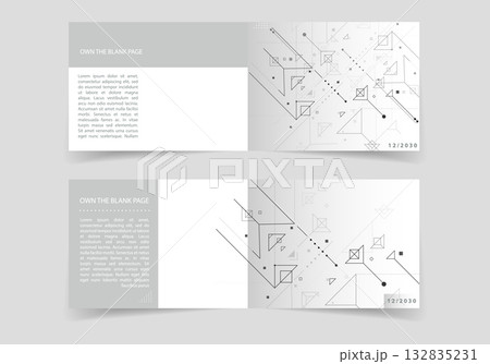 Minimalism monochrome technology pattern. Abstract vector background Minimalism monochrome technology pattern. Abstract vector background 132835231