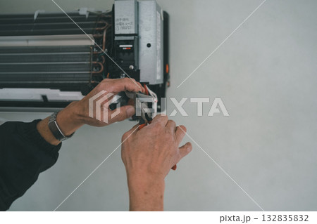 installation of an air conditioner 132835832