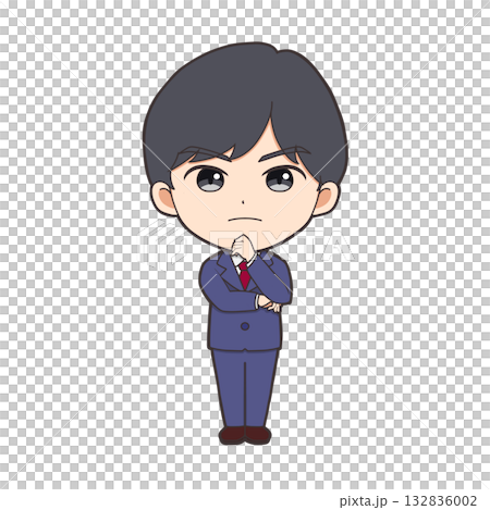 Icon / Salaryman / Different Expressions - Question 132836002