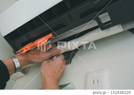 installation of an air conditioner 132836220