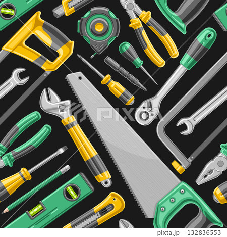 Vector Hardware Tools seamless pattern Vector Hardware Tools seamless pattern 132836553