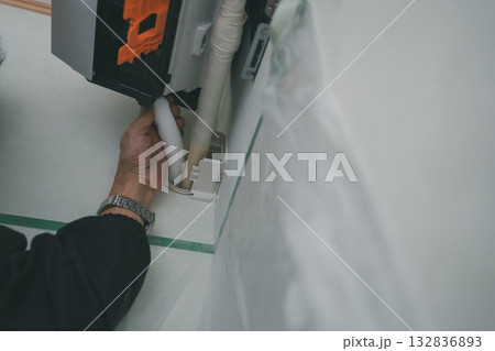 installation of an air conditioner 132836893