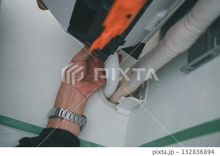 installation of an air conditioner 132836894