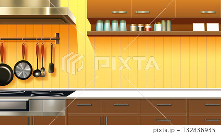 現代的なキッチン 132836935