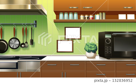 現代的なキッチン 132836952