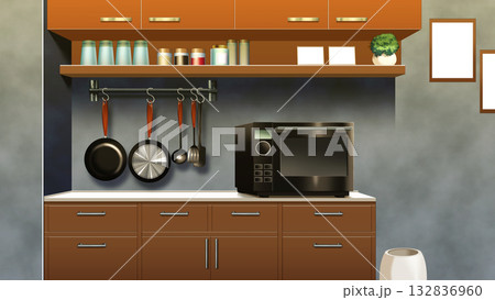 現代的なキッチン 132836960