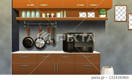 現代的なキッチン 132836960