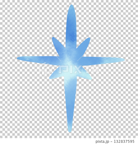 Simple and cute watercolor star illustration Simple and cute watercolor star illustration 132837595
