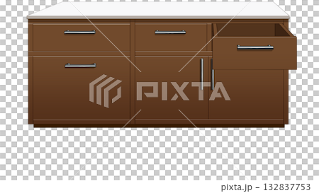 Brown shelf Brown shelf 132837753