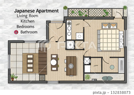 間取り図 132838073