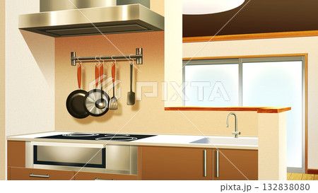 現代的なカウンターキッチン 132838080