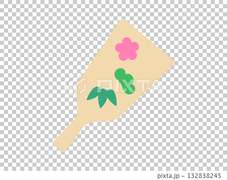 Illustration of a battledore icon 132838245