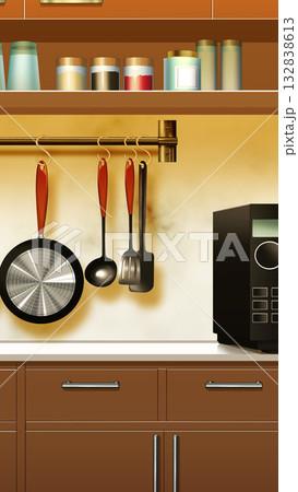 現代的なキッチン 132838613