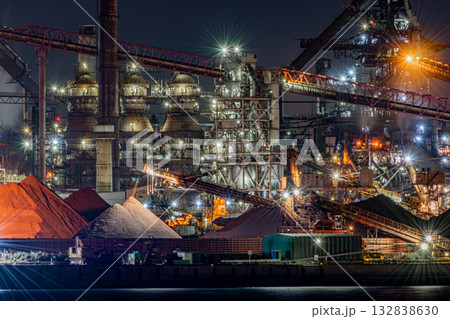 製鉄所夜景 製鉄所夜景 132838630