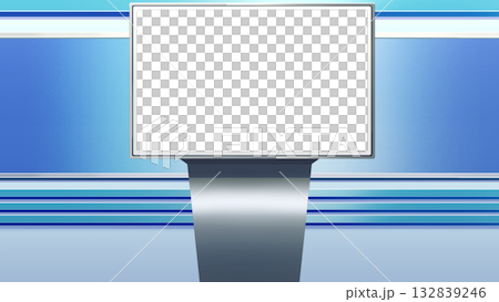 ニュース番組のスタジオ 132839246