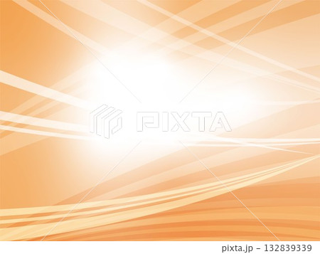 近未来的なイメージの波模様のアブストラクト背景_ライトオレンジ 132839339