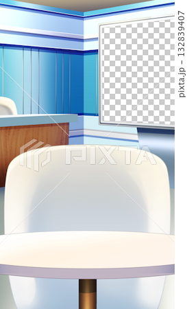 ニュース番組のスタジオ 132839407