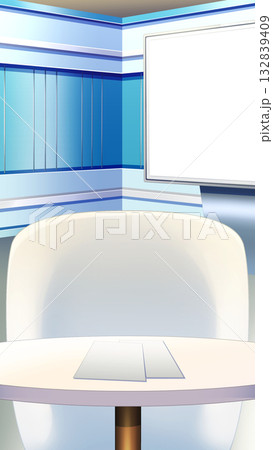 ニュース番組のスタジオ 132839409