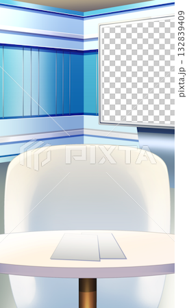 ニュース番組のスタジオ 132839409