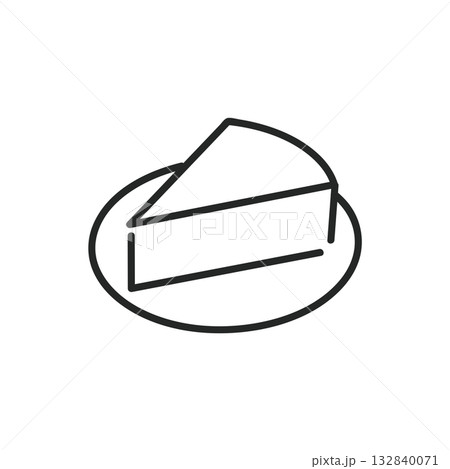 シンプルなケーキのアイコン シンプルなケーキのアイコン 132840071