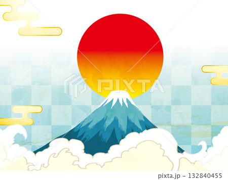年賀状、馬、午、午年、正月、富士山、富士、和風、イラスト、初日の出、新年、日の出、年賀 年賀状、馬、午、午年、正月、富士山、富士、和風、イラスト、初日の出、新年、日の出、年賀 132840455