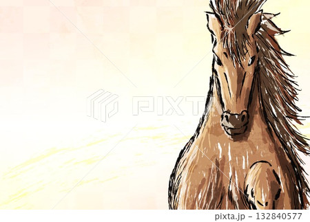 年賀状、馬、午、午年、正月、富士山、富士、和風、イラスト、初日の出、新年、日の出、年賀 年賀状、馬、午、午年、正月、富士山、富士、和風、イラスト、初日の出、新年、日の出、年賀 132840577