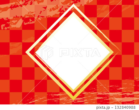 シンプルな和風和柄午年謹賀新年のイラスト背景素材 132840988