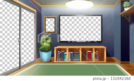 附電視的一室公寓 132842160