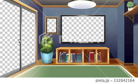 附電視的一室公寓 132842164