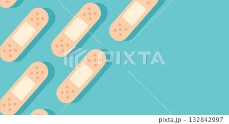 First Aid Bandage Pattern Backgroundのイラスト素材 [132842997] - PIXTA