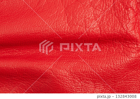 Red leather macro photo as background. Red leather macro photo as background. 132843008